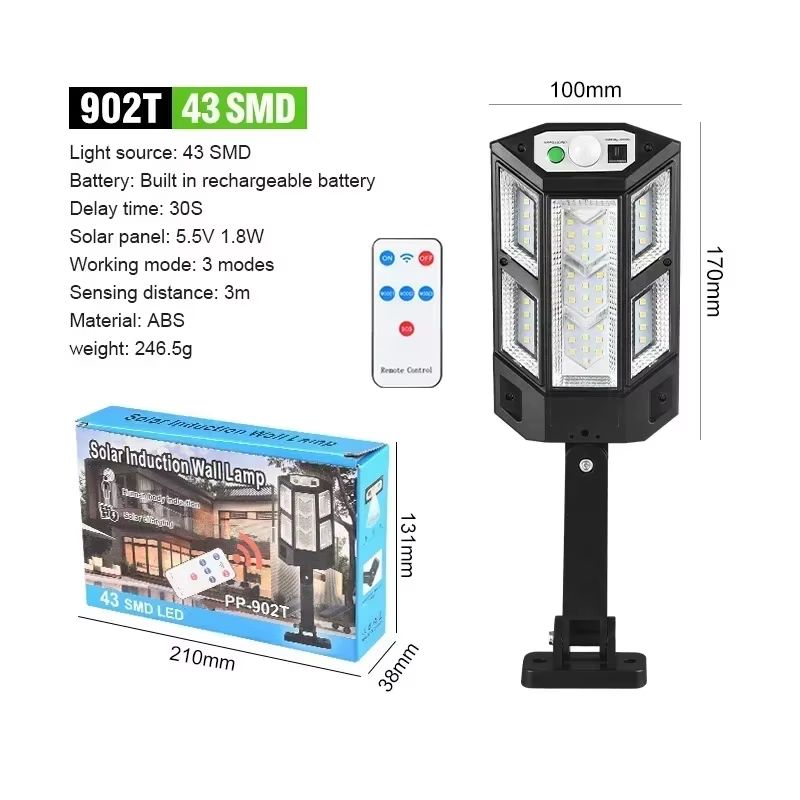 Powerful LED Solar Outdoor Wall Lamp With Motion Sensor 11