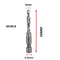 Titanium Plated HSS Hex Shank Screw Tap Drill Bits Metric M3M10 12