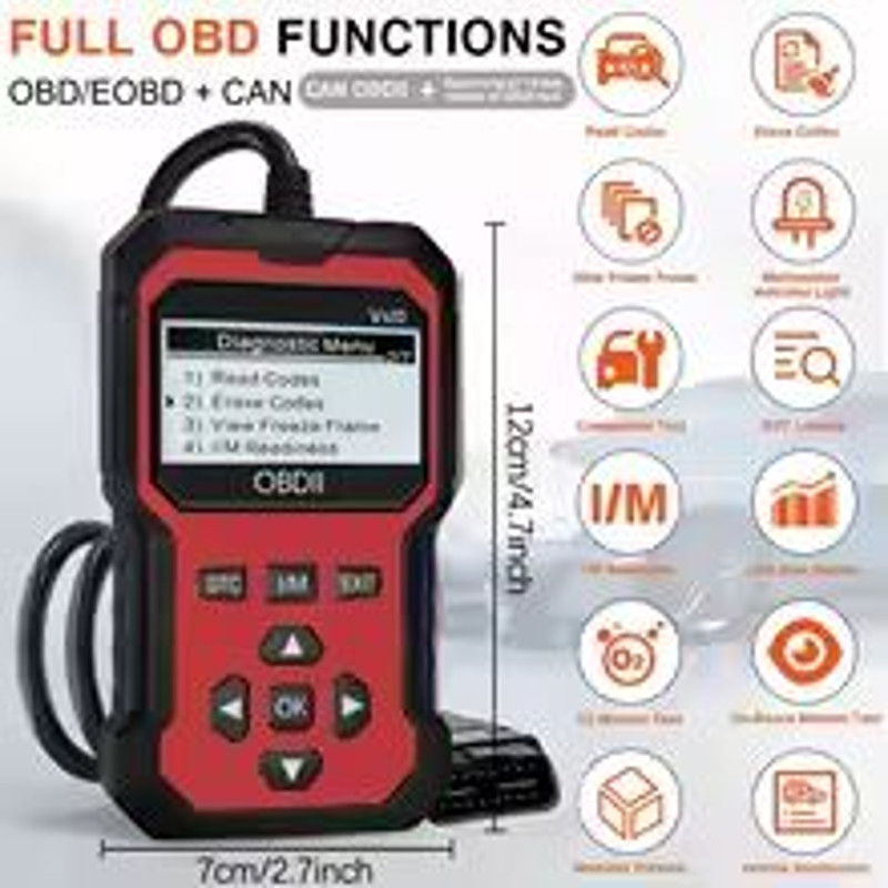 Enhanced Universal OBD II Scanner  Advanced Car Diagnostic Tool For Engine Fault Codes And Error Re 1