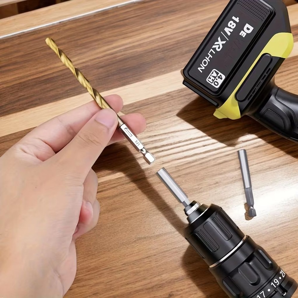 Titanium Plus HexShank HSS Drill Bit Kit 5099 Pc MetalWoodPlastic Drill Set 1