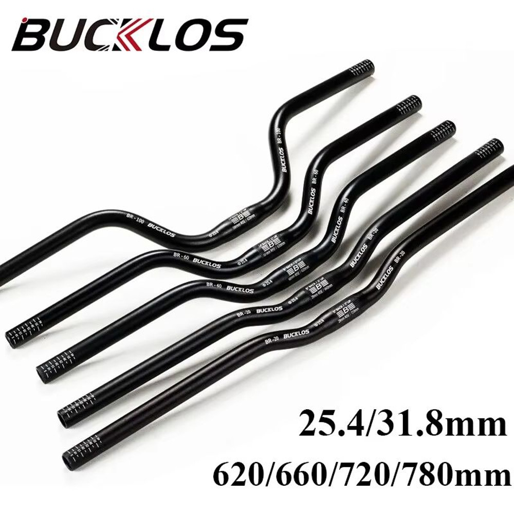 BUCKLOS ProFit Alloy MTB Handlebar Choose 318 Mm Or 254 Mm Clamp 620660720780 Mm Width 0