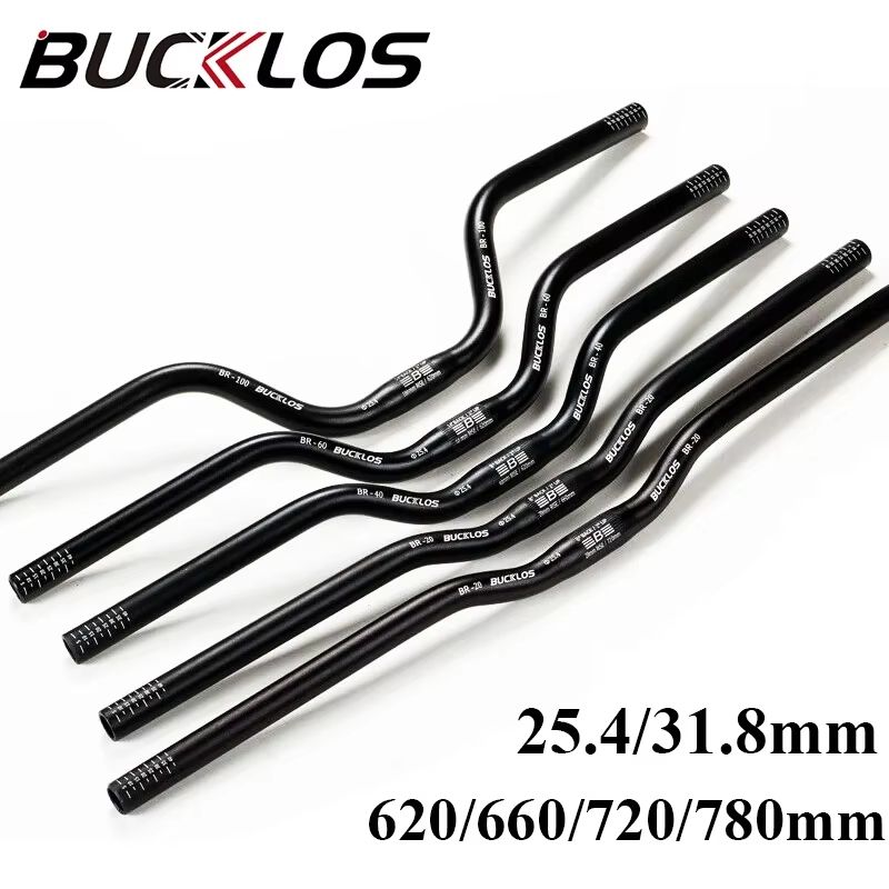BUCKLOS ProFit Alloy MTB Handlebar Choose 318 Mm Or 254 Mm Clamp 620660720780 Mm Width 0