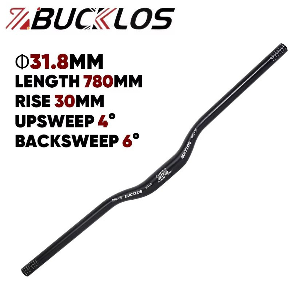 BUCKLOS ProFit Alloy MTB Handlebar Choose 318 Mm Or 254 Mm Clamp 620660720780 Mm Width 9