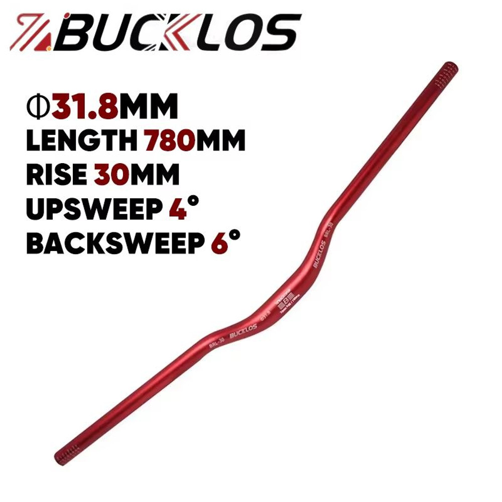 BUCKLOS ProFit Alloy MTB Handlebar Choose 318 Mm Or 254 Mm Clamp 620660720780 Mm Width 13