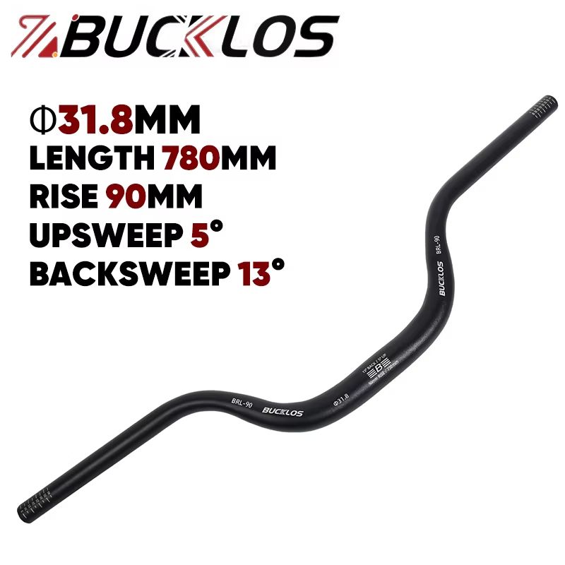 BUCKLOS ProFit Alloy MTB Handlebar Choose 318 Mm Or 254 Mm Clamp 620660720780 Mm Width 16
