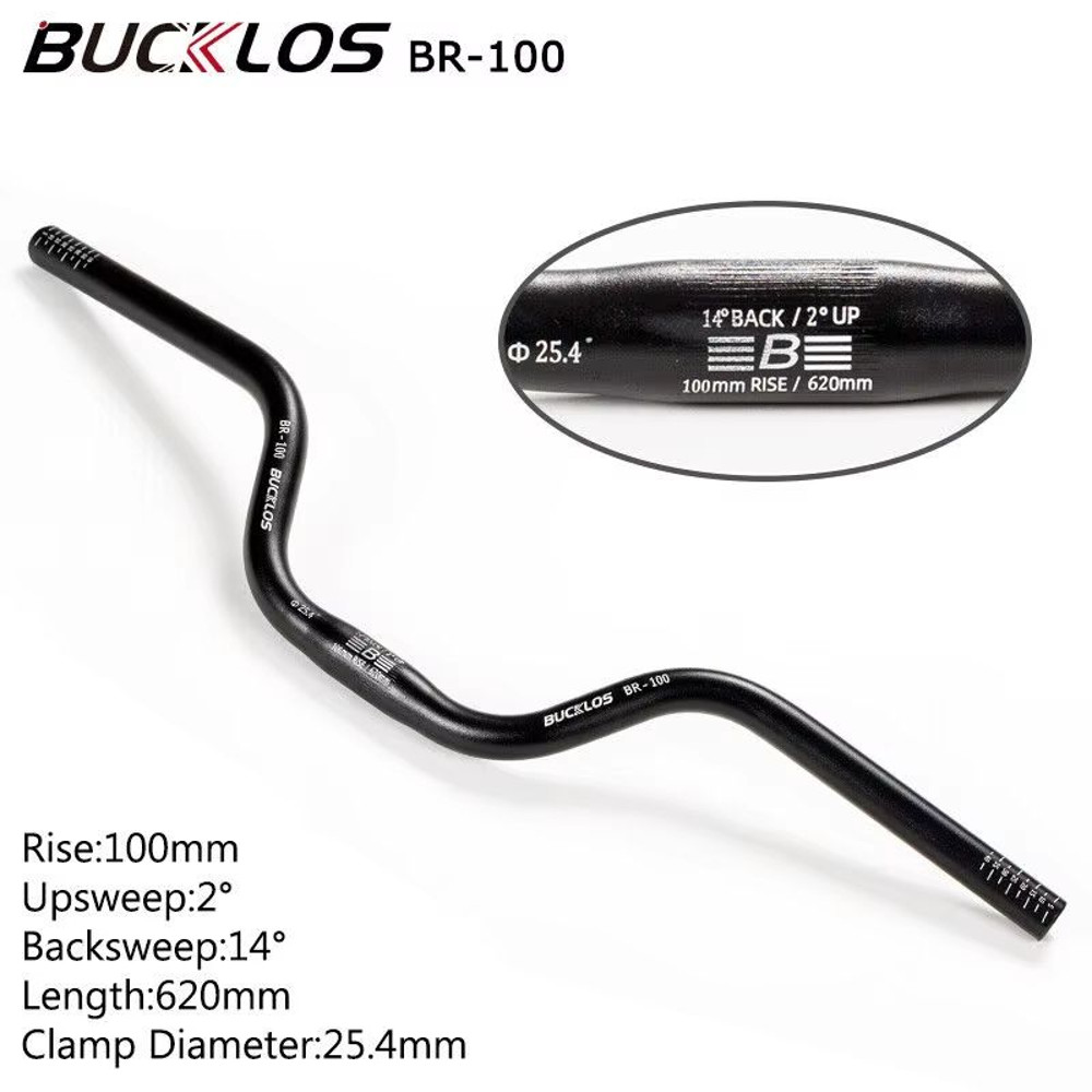 BUCKLOS ProFit Alloy MTB Handlebar Choose 318 Mm Or 254 Mm Clamp 620660720780 Mm Width 18