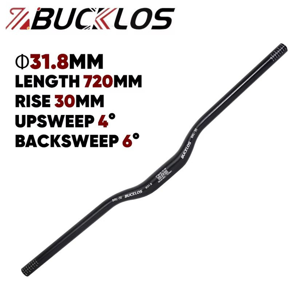 BUCKLOS ProFit Alloy MTB Handlebar Choose 318 Mm Or 254 Mm Clamp 620660720780 Mm Width 7