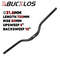 BUCKLOS ProFit Alloy MTB Handlebar Choose 318 Mm Or 254 Mm Clamp 620660720780 Mm Width 8