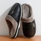 UltimateWarm PU Leather Waterproof Winter Slippers Big Size Mens Indoor Home FurLined Shoes 4