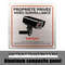 Premium French Aluminum Alloy Private Property Video Surveillance Sign 0