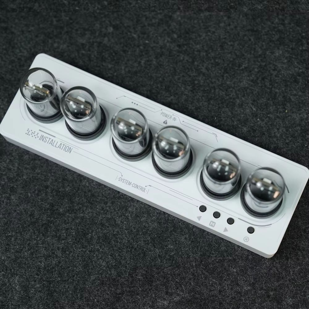 WiFi Control IPS Nixie Tube Alarm Clock RGB Lights DIY Clock Faces Game Room Gift 7