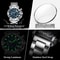 POEDAGAR Luxury Mens Stainless Steel Chronograph Watch Waterproof Luminous Calendar Quartz 3