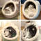 Deep Sleep Cartoon Cat Bed  Foldable Washable Pet Sleeping Mat  Cave 5