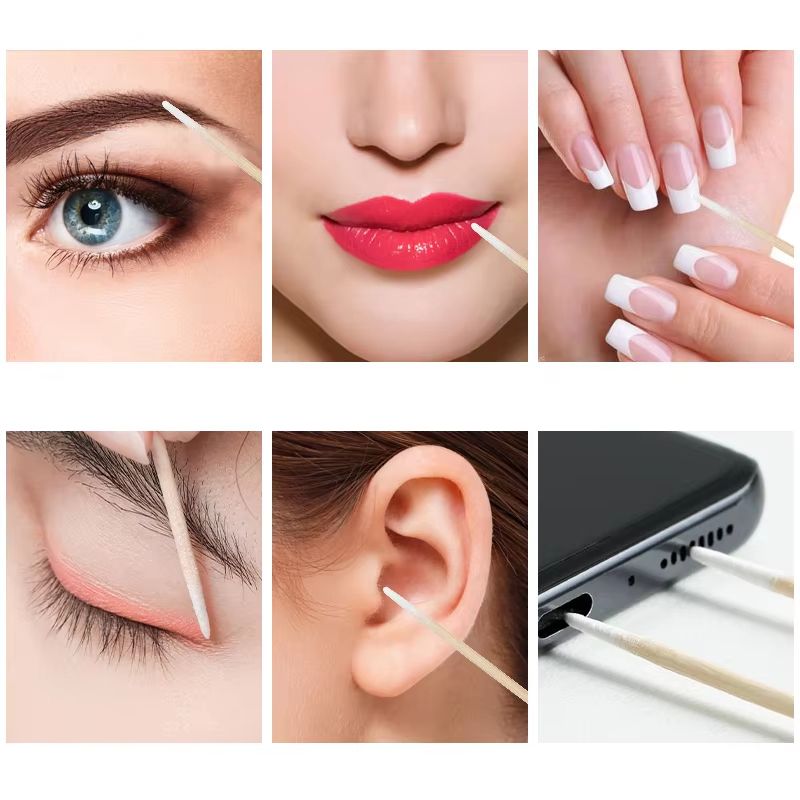 100300pcs DoubleHead Cotton Swabs Makeup Medical Personal Care Tool 2