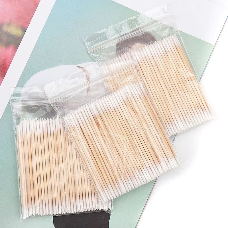 100300pcs DoubleHead Cotton Swabs Makeup Medical Personal Care Tool 3