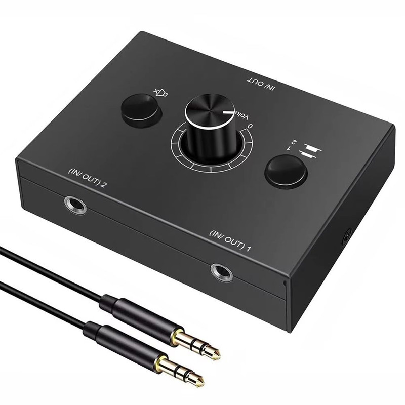 42 Way 35mm Stereo Audio Switcher  BiDirectional Splitter Box With Mute 5