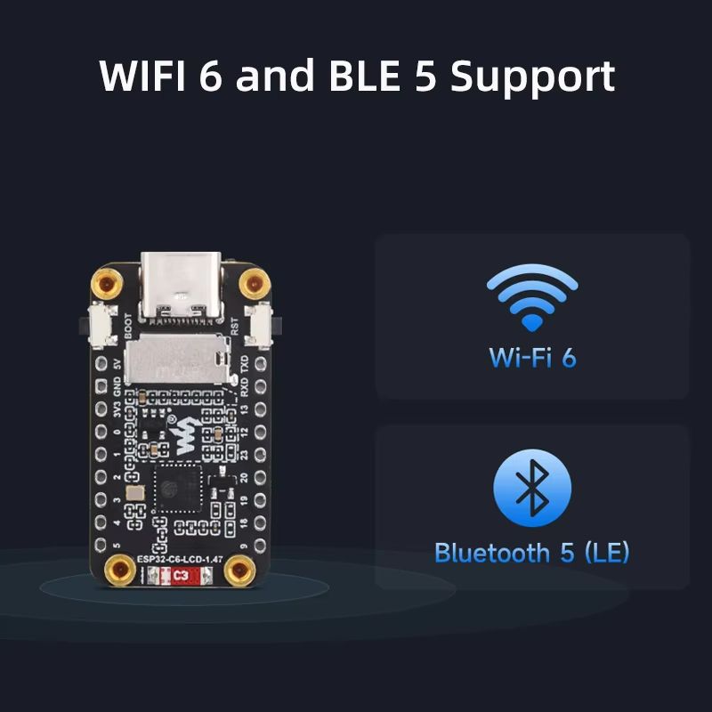 Waveshare ESP32C6 147 Display WiFi 6  Bluetooth RISCV Development Board For AIoT 2