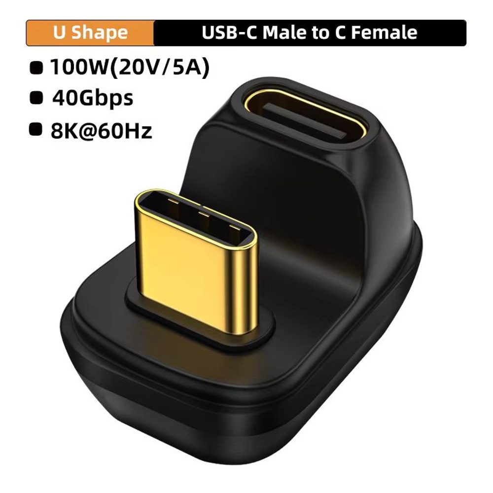 USB40 40Gbps 90 TypeC Adapter 100W Fast Charging Data Converter For MacBook 11