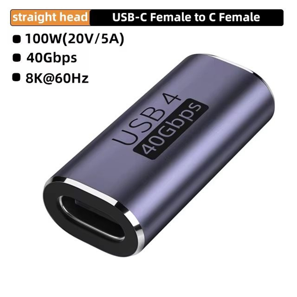 USB40 40Gbps 90 TypeC Adapter 100W Fast Charging Data Converter For MacBook 8