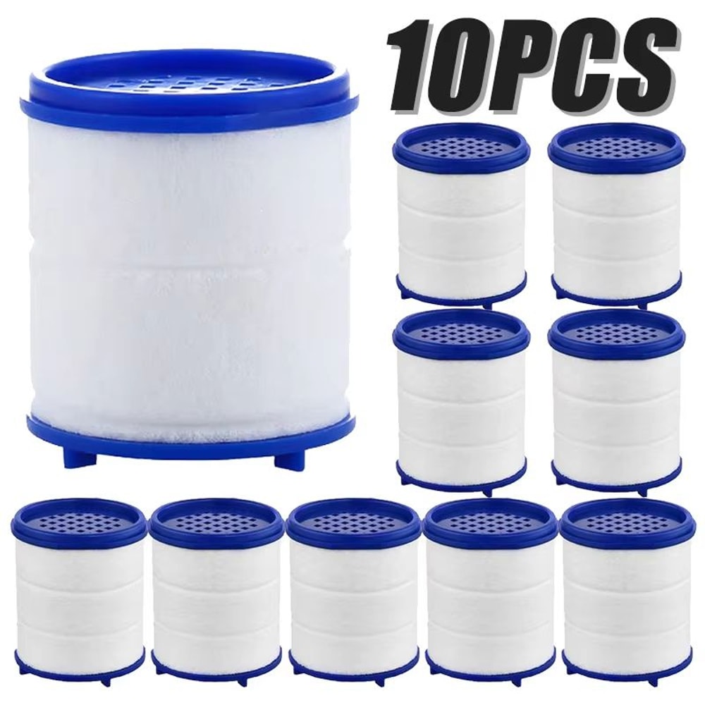 30PCS Faucet Shower Water Filter Cartridges Dual PP Cotton Replacement For Kitchen Bath 6