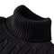 Mens Turtleneck Sweater Casual Rollneck Knitted Wool Jumper For Warmth 13