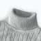 Mens Turtleneck Sweater Casual Rollneck Knitted Wool Jumper For Warmth 15