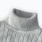 Mens Turtleneck Sweater Casual Rollneck Knitted Wool Jumper For Warmth 15