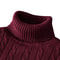 Mens Turtleneck Sweater Casual Rollneck Knitted Wool Jumper For Warmth 8