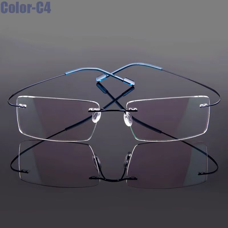 Gmei Rimless Optical Glasses Ultralight Flexible Memory Alloy Eyeglass Frames For Men Women 9