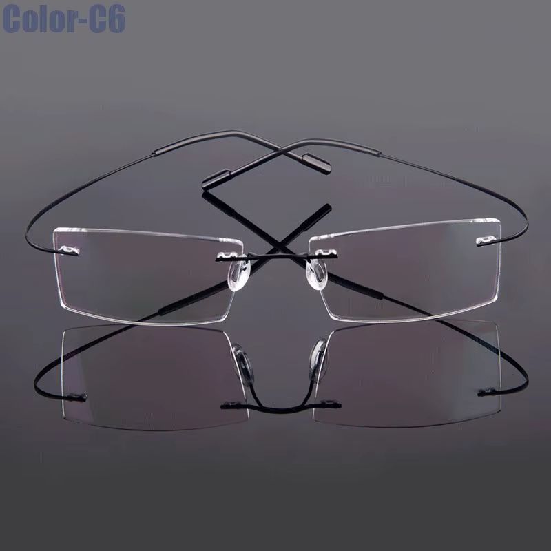 Gmei Rimless Optical Glasses Ultralight Flexible Memory Alloy Eyeglass Frames For Men Women 11