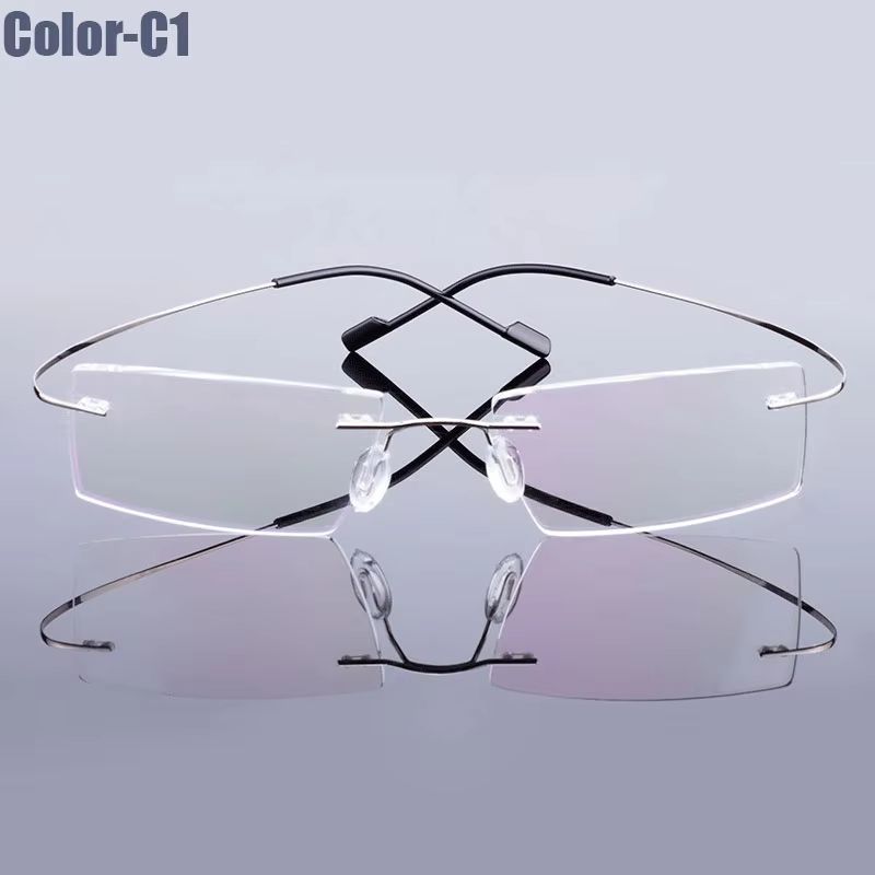 Gmei Rimless Optical Glasses Ultralight Flexible Memory Alloy Eyeglass Frames For Men Women 6