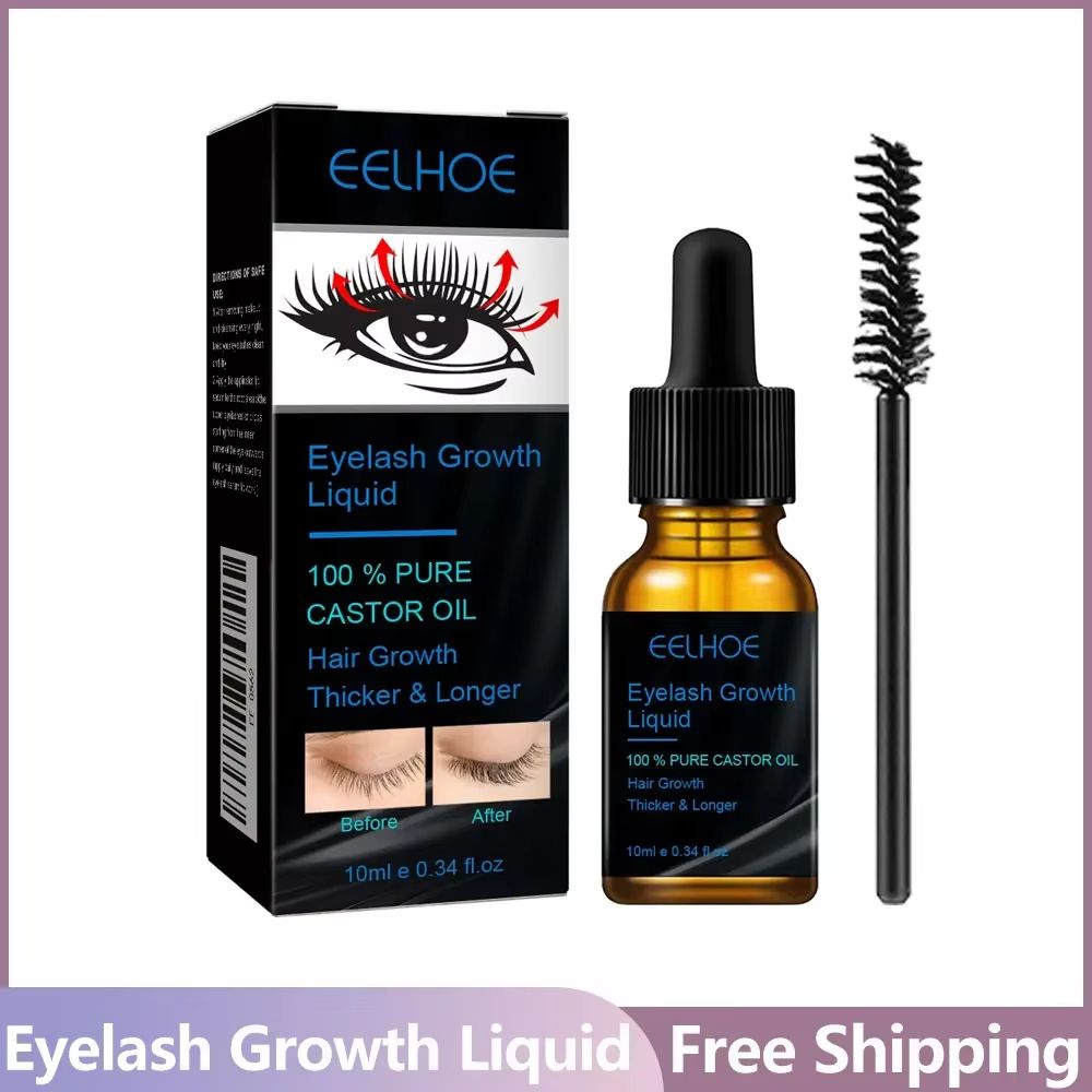 Natural Eyebrow Eyelash Growth Serum Thickening Curling And Moisturizing Castor Oil Liquid For Fe 0
