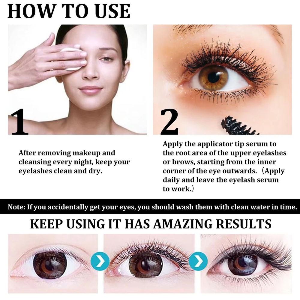 Natural Eyebrow Eyelash Growth Serum Thickening Curling And Moisturizing Castor Oil Liquid For Fe 3
