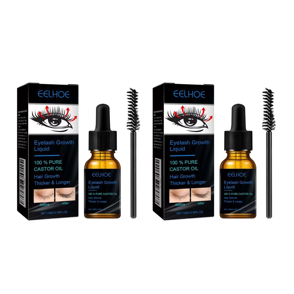 Natural Eyebrow Eyelash Growth Serum Thickening Curling And Moisturizing Castor Oil Liquid For Fe 7