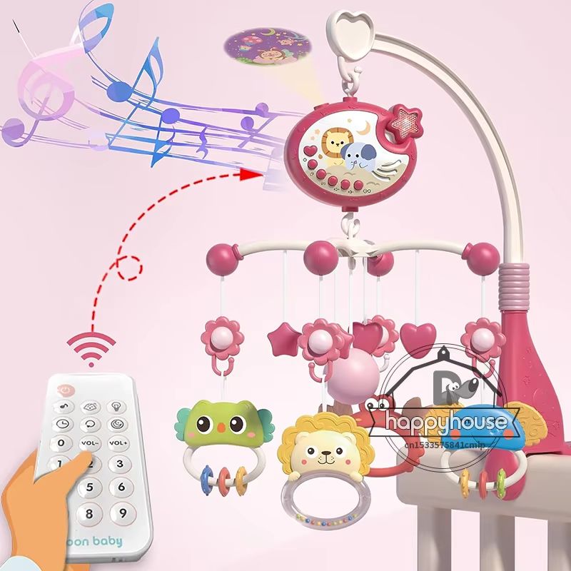 Musical Baby Crib Mobile With Lights  Music Projection  RemoteControlled Infant Crib Toy 12