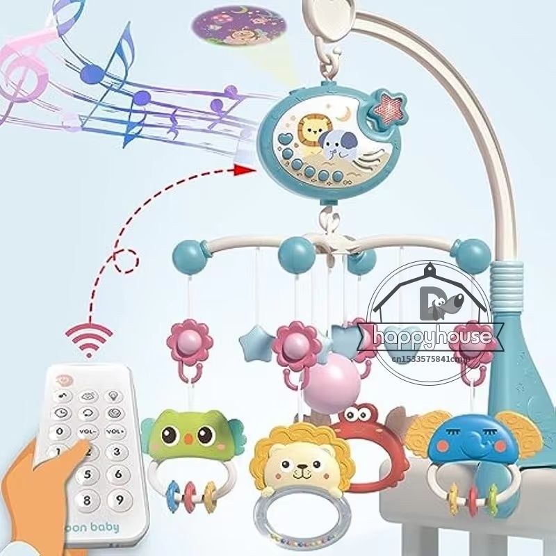 Musical Baby Crib Mobile With Lights  Music Projection  RemoteControlled Infant Crib Toy 6