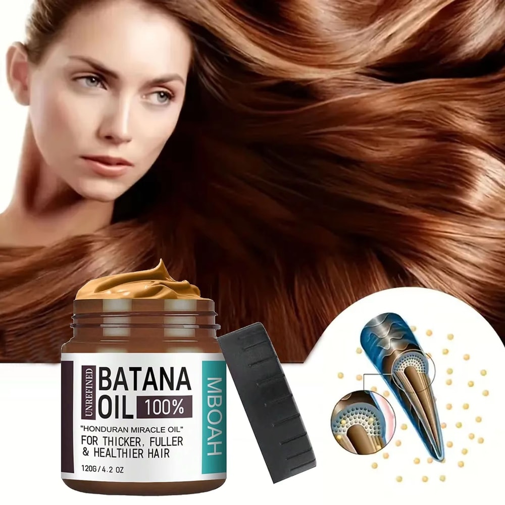 100 Batana Hair Oil Thicker Fuller Healthier Hair Silky Hair Nutrition For Men 2