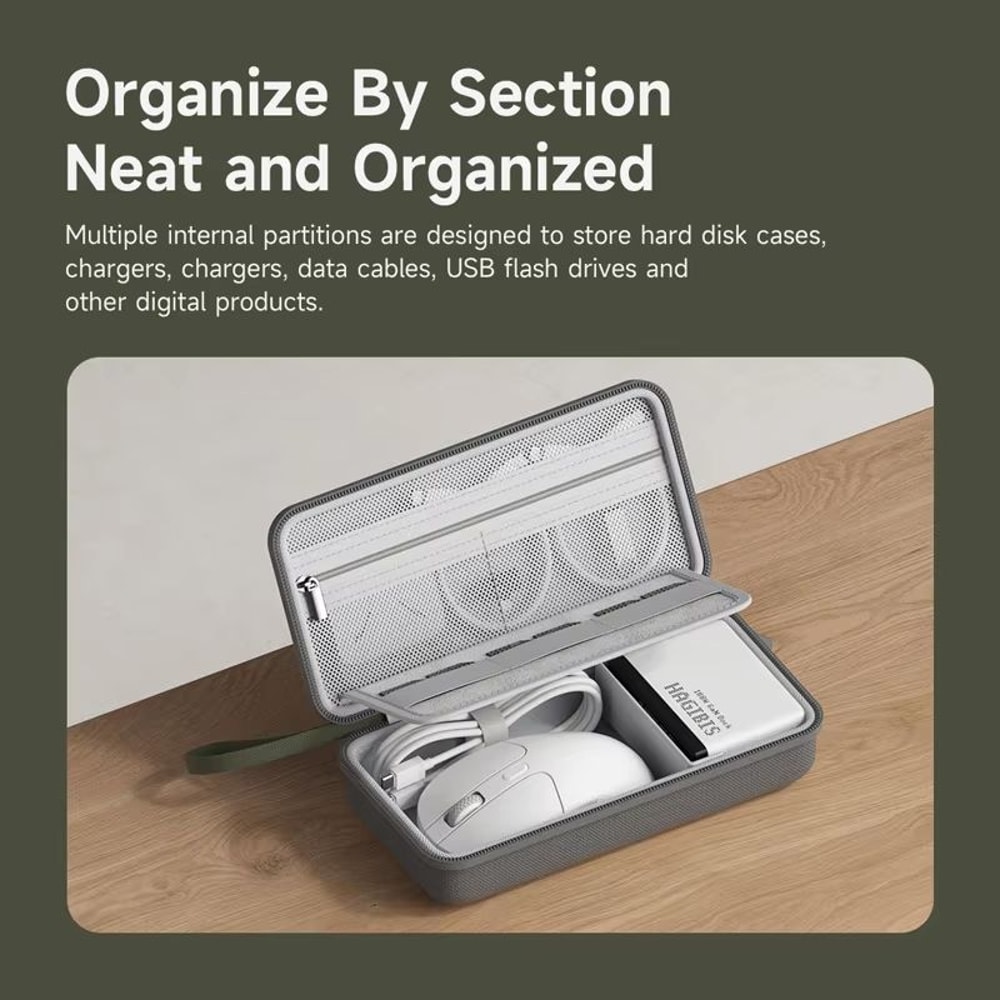 Hagibis Elite Travel Cable Organizer Case Smart Storage For Cables Chargers Accessories 1