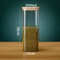 Eco Stack Square Glass Storage Jars With Bamboo Lid Stylish Airtight Canisters For Coffee Grains 9