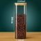 Eco Stack Square Glass Storage Jars With Bamboo Lid Stylish Airtight Canisters For Coffee Grains 10