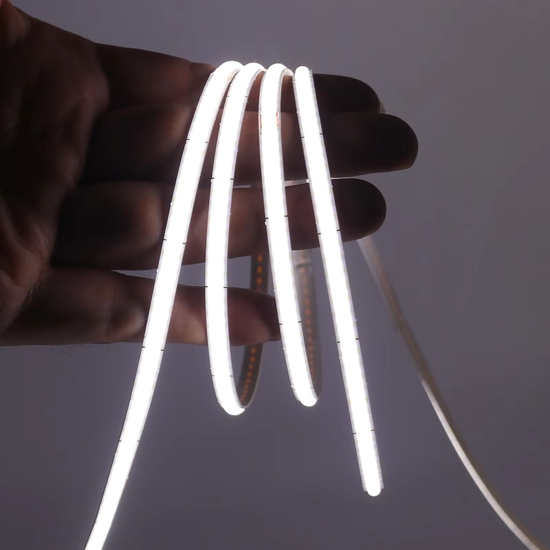 UltraSlim USB 5 V COB LED Strip Light MultiColour Flexible Ribbon For TV BackLight Home Decor 6