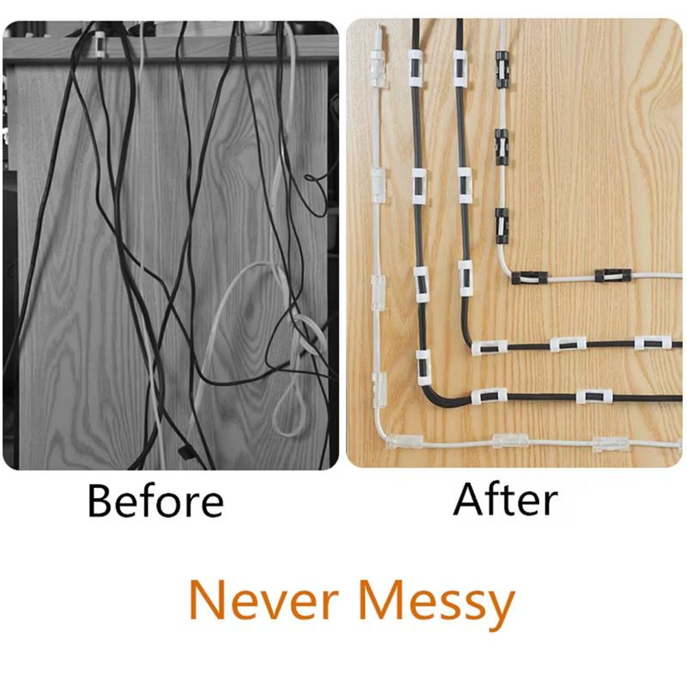 NeatLine Cable Organizer Clip Set  Desktop  Workstation Wire Manager 1