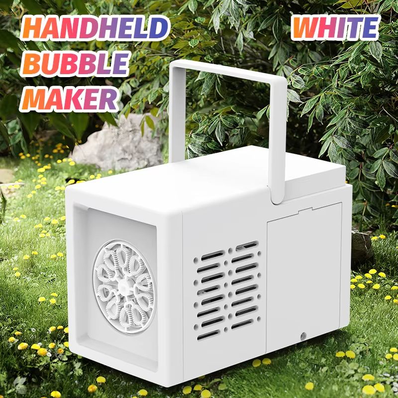 HandyFun 10Hole Automatic Bubble Blower Handheld Electric Bubble Machine Toy For Outdoor Fun 6