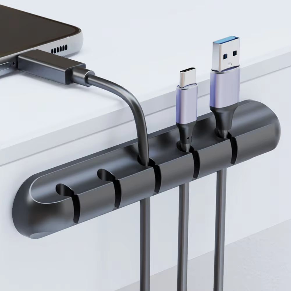 Adhesive Cable Holder Clips Cord Management Wire Organizer For Desktop USB Charging Cable Nightstan 0