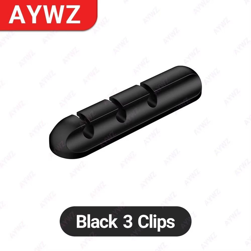 Adhesive Cable Holder Clips Cord Management Wire Organizer For Desktop USB Charging Cable Nightstan 10