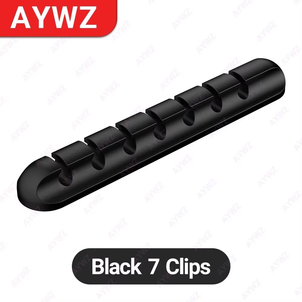 Adhesive Cable Holder Clips Cord Management Wire Organizer For Desktop USB Charging Cable Nightstan 11