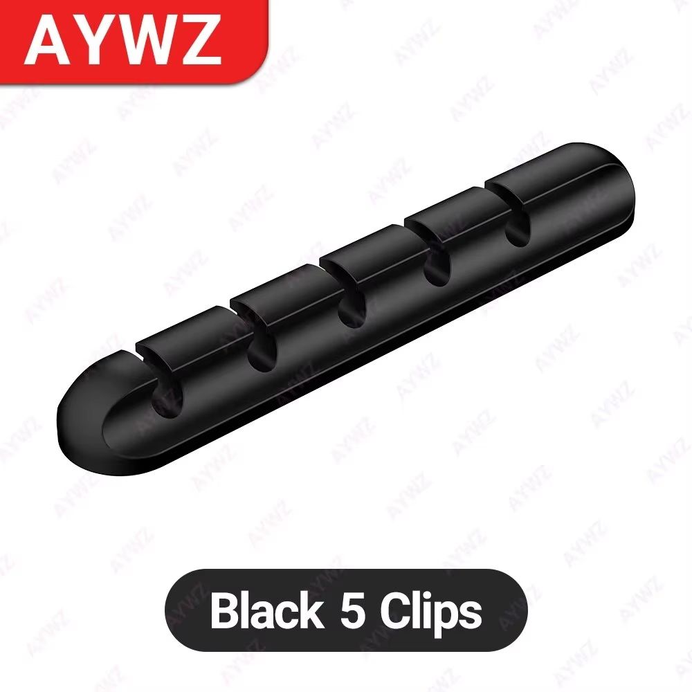 Adhesive Cable Holder Clips Cord Management Wire Organizer For Desktop USB Charging Cable Nightstan 8