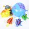 3Piece Inflatable Dinosaur Vent Balls Squeeze Toy Set For Kids 2