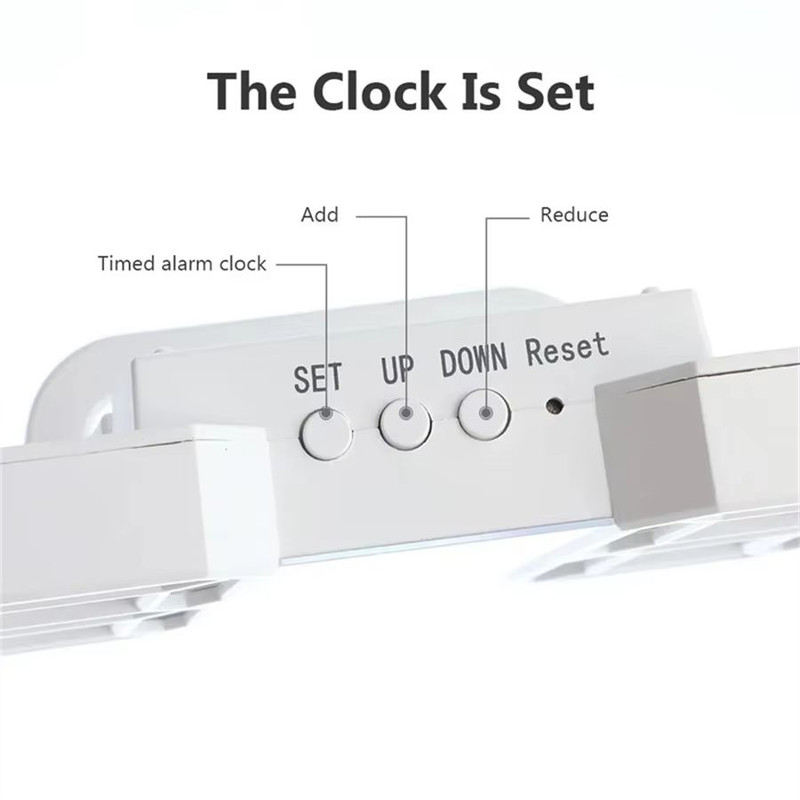 3D LED Digital Wall Clock  Adjustable Glow Night Mode For Bedroom  Room Decor 2