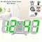 3D LED Digital Wall Clock  Adjustable Glow Night Mode For Bedroom  Room Decor 3